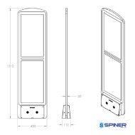 	گیت فروشگاهی دو آنتن طرح ژیکان AM-A2-DUAL-V5